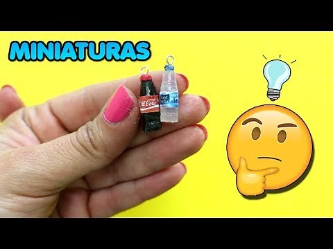 How to Make Miniature Coca-Cola and Water Bottles | Miniature Soda Ideas