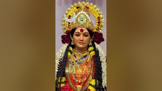 jay ambe gauri 🙏🙌❤️‍🩹 #mataraniarti #matarani #hindudeity #matasherawali #sorts #jaymabhawani