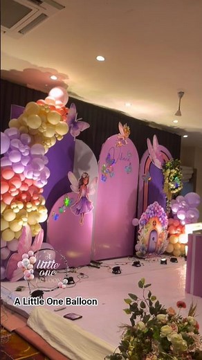 Magical Fairy Theme Birthday Decoration 🦋✨ | 5th Birthday Setup Ideas #shorts
