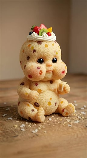 Eat Fruit Cake asmr #aiasmr #satisfyingvideo #eating #ASMR #fyp | eating fruit cake