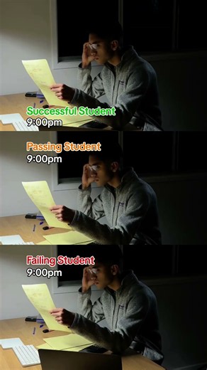 🎯 Every 9pm study session creates one of these three students ⬇️