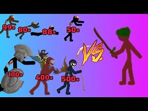 500 Zombies vs Powerful Stickman Warrior | Epic Stickman Battle Animation