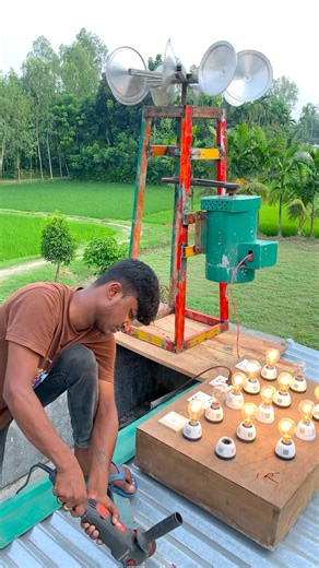 How to Work Air Turbine Free Energy Generator #viral #short | Diy King