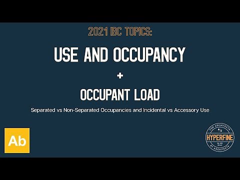 ARE 5.0 Use and Occupancy and Occupant Load | Hyperfine + Amber Book