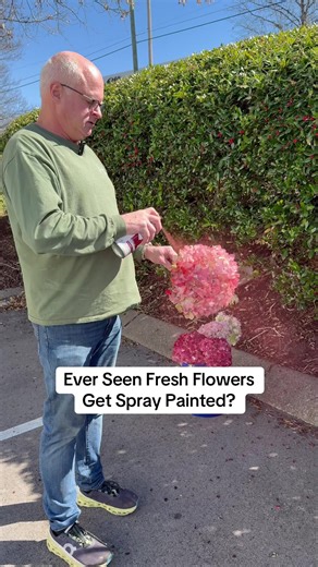 Spray Painting Real Flowers: A Floral Transformation