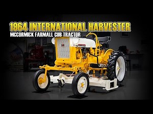 1964 International Harvester McCormick Farmall Cub Tractor With Mowing Deck