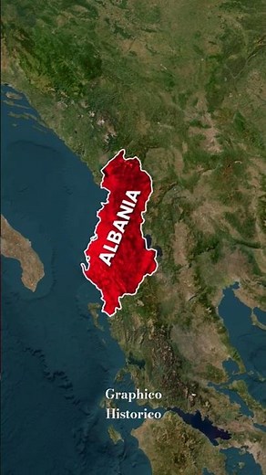 Albania through Map Animation #shorts
