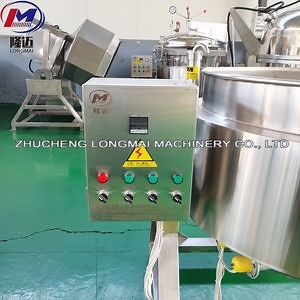 [Hot Item] Industrial Automatic Electric Heating Jam Chilli Sauce Cooking Pot Stirring Steam Jacketed Kettle