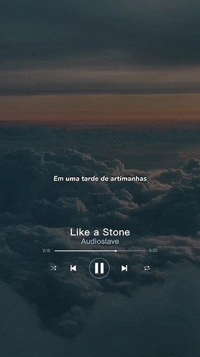 Audioslave Like a Stone Lyrics Video