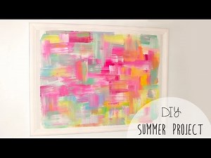 DIY easy room decor! Abstract wall art