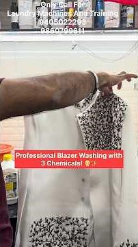 Blazer Dry Cleaning at Home with 3 Magic Chemicals! 🧥✨ Step-by-Step Professional Process 🧪🧺