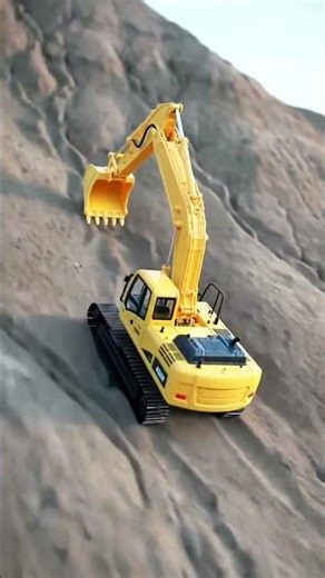 Tiny Titans at Work: Miniature Excavator & Dump Truck Digging Sand! 🚧