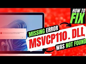 How To Fix MSVCP110.dll was Not Found (Missing) Error ✅Adobe Premiere Pro💻Windows 10/11/7 💻32/64 bit