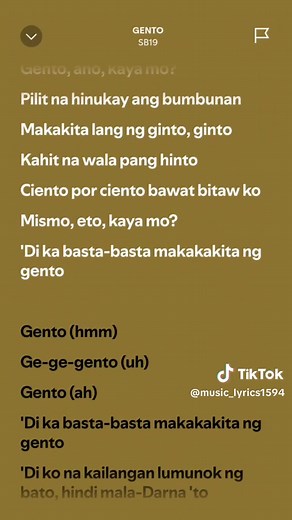 GENTO Lyrics by SB19: Discover the Full Song Text