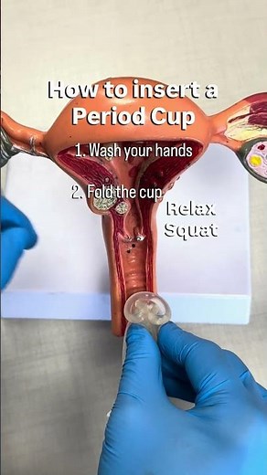 How to insert menstrual cup