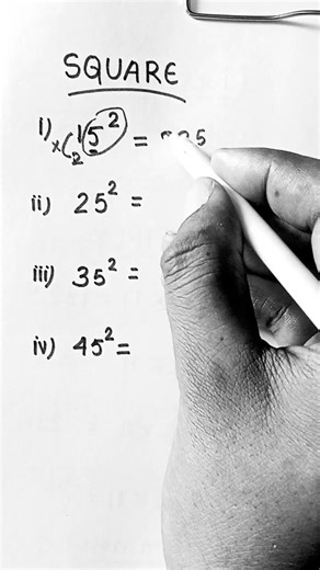 #mathstricks // square of any number