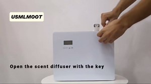 Waterless Commercial Scent Air Machine, HVAC Scent Diffuser for Large Coverage | Up to 8,000 Sq.ft, Whole House Aroma & Hotel Collection Diffuser 1000ml, Cold air Tech. (Metal-White)