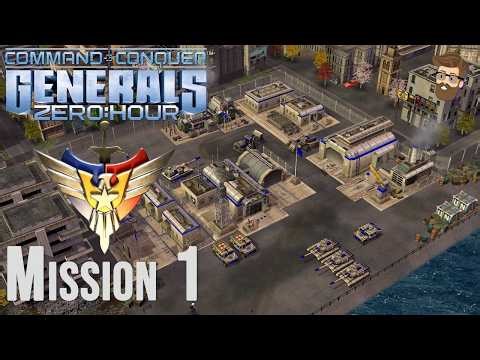 C&C Generals Zero Hour - USA Mission 1: Operation Global Security (Full Walkthrough & Gameplay)