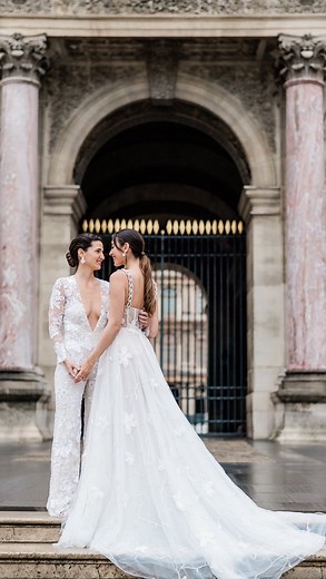 Danielle + Anna Parlagreco | LGBTQ+ Travel & Lifestyle on Instagram: "I choose you and me… ⁣ @taylorswift you’ve out done yourself with this one 🥹⁣ ⁣ 🎥 @wonderandmagicie @amv_weddings ⁣ #wlwcouple #wlwlove #couplegoals #cutecouple #parisphotoshoot #lgbtcouple #guiltyassin #wlw"