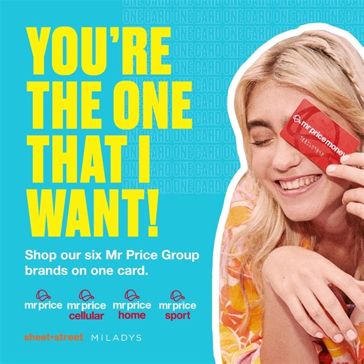 Link your Mr Price Money card to your online profile and shop across 6 Mr Price brands on 1 card! Let’s shop: https://mrp.bz/0RwK | Mr Price Money