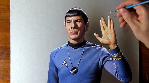 How to draw Leonard Nimoy as Mr. Spock 🖖 Get my exclusive drawing tutorials on: https://www.patreon.com/marcellobarenghi | Marcello Barenghi - Illustrator
