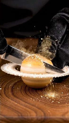 Cutting Planet SATURN ASMR , Oddly Satisfying ASMR Experience"