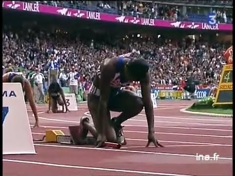 Les Françaises championnes du monde du 4x100m (Paris 2003)