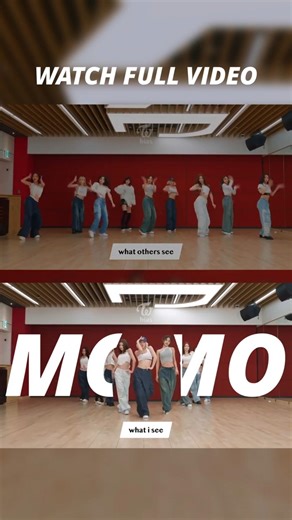 what others see vs what I see | Strategy | TWICE Dance Practice | #twicebias #Momo #Shorts