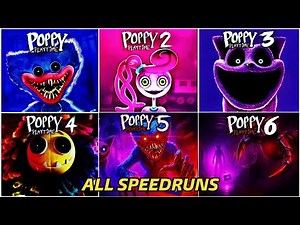 Poppy Playtime SPEEDRUN (Chapter 1, 2, 3, 4, 5, 6) – All Bosses, No Deaths & SECRET ENDING UNLOCKED!