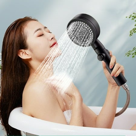 Heliisoer Shower High Pressure Handheld Showerhead Hard Water High Pressure 8 Spray Modes Handheld Shower For The Elderly - Walmart.ca