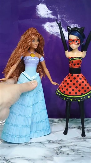 TRANSFORMING PRINCESS ARIEL AND TRANSFORMING LADYBUG