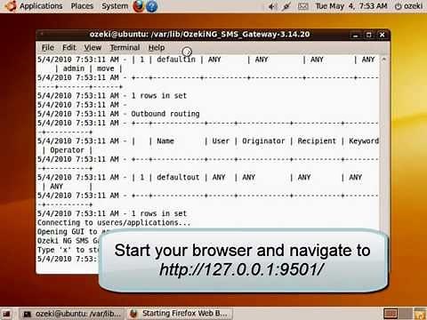 Linux Ubuntu SMS Gateway Configuration