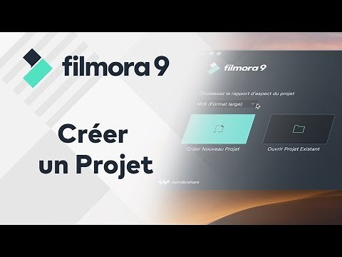 Tuto débutant Filmora9 - Créer un projet