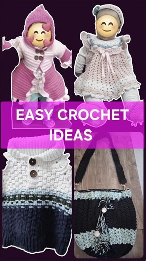 Cute and Easy Crochet Ideas 🧶| DIY Crochet #crochet #crochettutorial #shortvideo #diy #crocheting