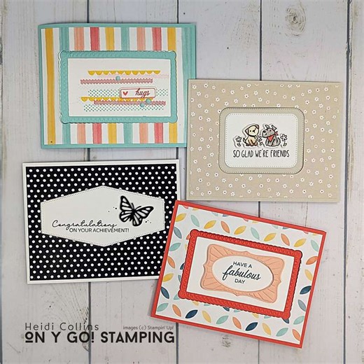 Window Tri-Fold Card – Easy Fun Fold with 4 Handmade Card Ideas