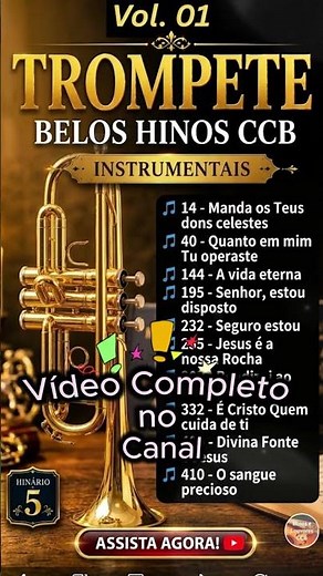 TROMPETE VOL. 01 - BELOS HINOS CCB TOCADOS (HINÁRIO 5)