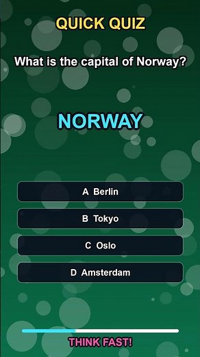 Test Your Knowledge: Capitals of the World - Can You Get All 8 Right?