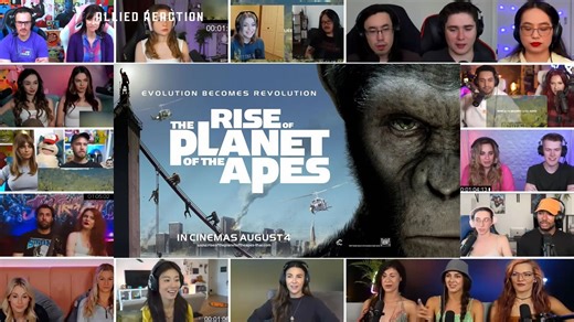 【完整】《猩球崛起》老外反应reaction