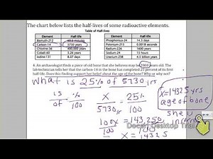 Radiometric Dating Absolute Dating Explaination Worksheet