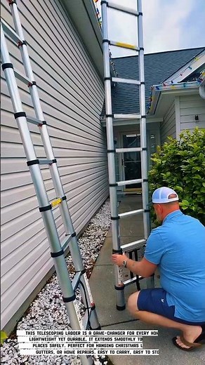 "Genius Telescoping Ladder You Must Have in 2025! Compact, Strong & Easy to Use 🔧"