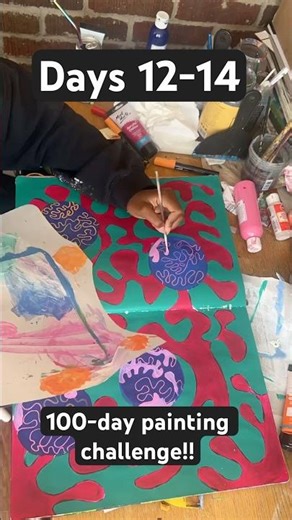 Day 12-14 | 100 days of Creating Challenge! #artjournal #mixedmediaart
