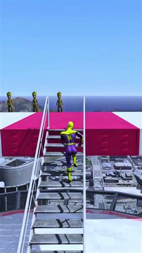 Spider-Man Ramp Challenge | Spider-Man vs Marvel Heroes in GTA V ep no Za #gtav #gaming #spiderman