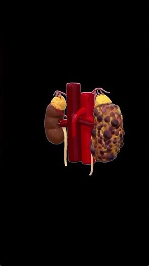 Explore Polycystic Kidney Disease in detailed 3D Anatomy | Human anatomy in 15 seconds #short