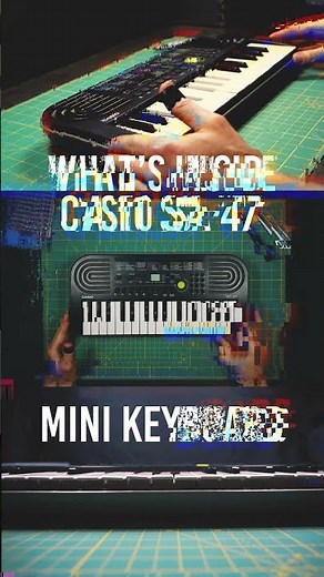 What's Inside Casio SA-47 Mini Keyboard 🎹 (Teardown) #Shorts