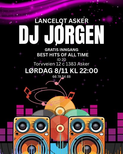 Wow for en stemning det blir i kveld 😍🎉 DJ Jørgen er tilbake og det betyr et hett dansegulv 😍 Vi sees i Asker! | Lancelot