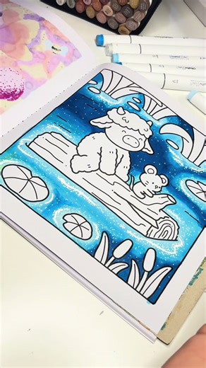 I followed @✨ Happyy Colors ✨ tutorial but omg this was so much harder than i thought 😭. My markers were just not blending. i also had a filming fail🥲😑 i’m a beginner so please just bare with me lol. Hope u loved ittt! #CapCut #ohuhumarkers #coloring #foryoupage