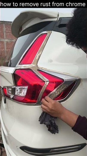 chrome rusting removal #rust #automobile