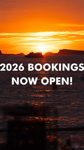 1.5K views · 105 reactions | Our Booking System is Officially Open TODAY for the 2026 season! Just like that, we are already preparing for Year 32 here on the Sunset Strip and we cannot wait to see you! Let us know below which month you’ll be stopping by!  Reserve your Sunset Table today! | Mambo Ibiza | Facebook