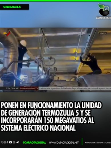 Venezuela: 150 MW added to National Electric System from Termozulia