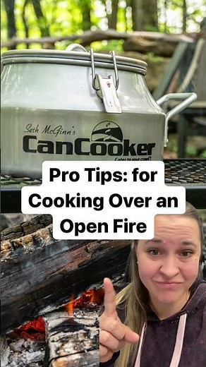 Tips for Cooking over an Open Fire with CanCooker #SHORTS